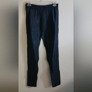 WOMAN within Womens  black glitter leggings s/m A-4